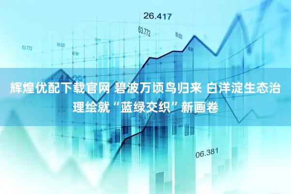 辉煌优配下载官网 碧波万顷鸟归来 白洋淀生态治理绘就“蓝绿交织”新画卷